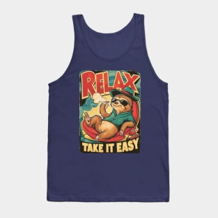 Relax - Take It Easy - Sloth Life Tank Top